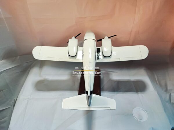 Model of Piper PA-23 Aztec with detailed craftsmanship.